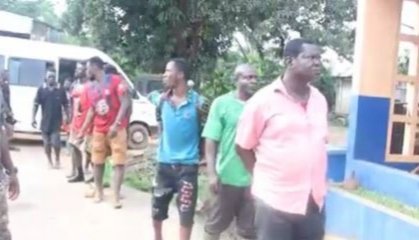 E/R: GNASSM Taskforce Arrest 13 Illegal Miners Arrested, 60 Mining Equipments Burnt