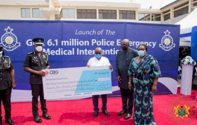 Akufo-Addo Launches GH¢6.1M Police Medical Fund, Commissions Projects At Police Hospital