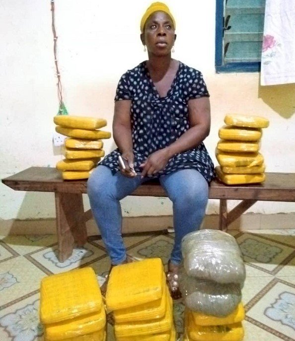 Woman, 41, Arrested With 27 Slabs Of Marijuana