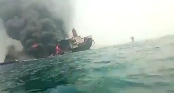 Explosion At Nigerian Oil Vessel Sparks Fears Of Major Spill