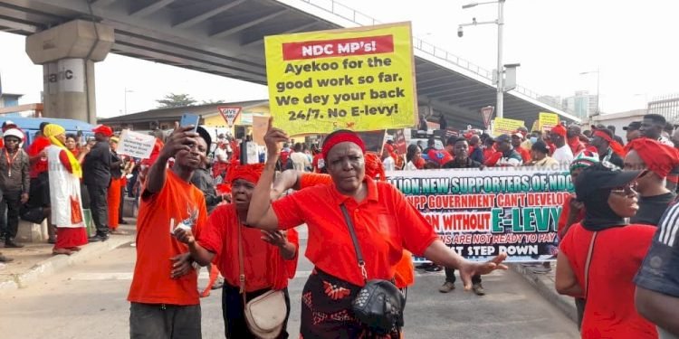 Protestors Gather To Kickstart Yentua Demo Against E-Levy