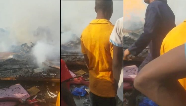 Scores Displaced After Fire Destroyed 35 Rooms At Darkuman