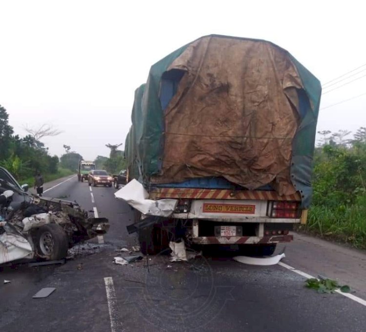 Two Persons Killed In An Accident On The Accra-Kumasi Highway