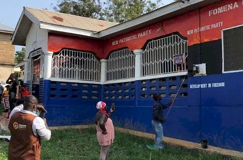 Fomena NPP: Office Repainted As John Boadu Vows To Deal With Hooligans