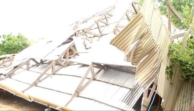 Rainstorm Renders Health Center In Kalba Roofless; Authorities Call For Urgent Support