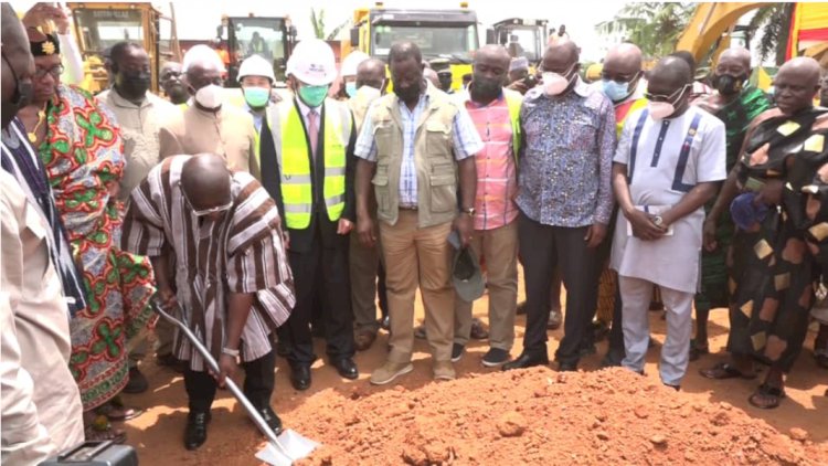 Vice President Cuts Sod For 100km Kumasi Inner City Road Projects