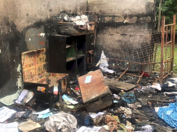 Fire Guts St. Paul Technical Dormitory At Akyem Kukurantumi