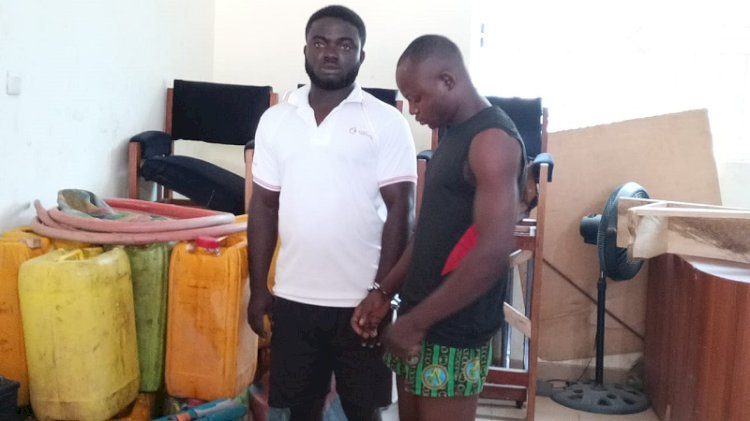C/R: Two Persons Arrested For Siphoning Fuel From Telecom Mast Genset