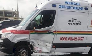 Tricycle Rider Dies in Collision With Ambulance In Koforidua