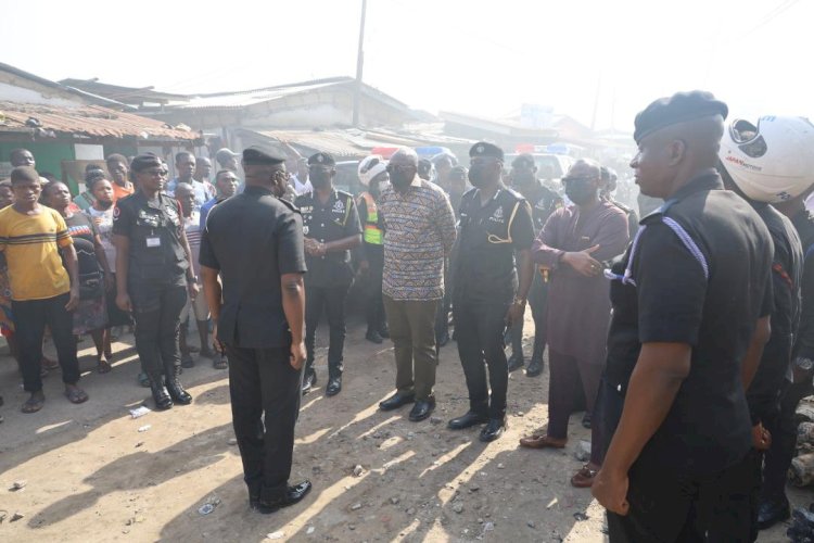 Interior Minister Commiserates With Victims Of Kantamanto Fire