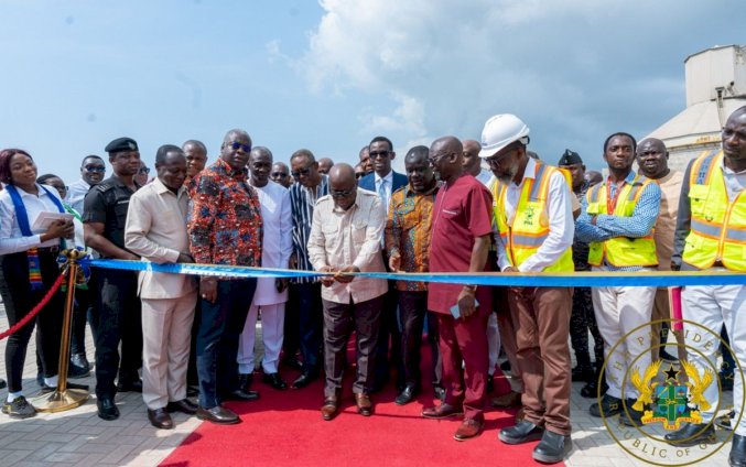 Akufo-Addo Commissions Container Terminals At Takoradi Harbour