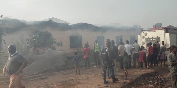 Fire Destroys 8 Rooms At Kpando Police Quarters