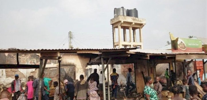 Several Shops Razed By Fire At Hohoe Central Market