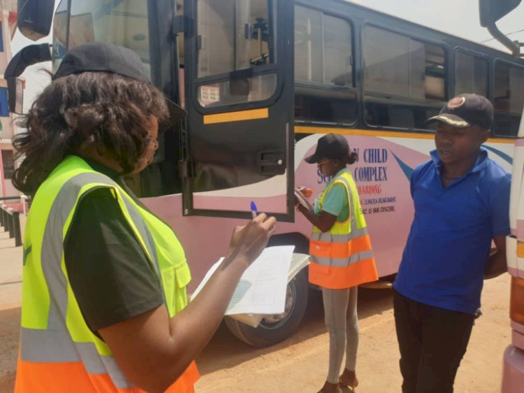 National Road Safety Authority Inspects Road Worthiness Of School Buses