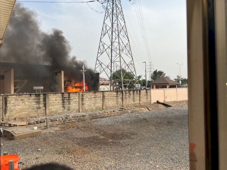 ECG’s 33kV Transformer Razed By Fire At Achimota Power Station