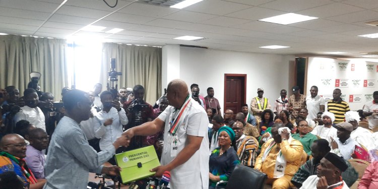 Mahama Files Nomination Form To Contest NDC Flagbearership