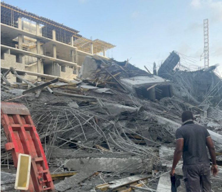 Lagos Building Collapse On Banana Island Caused By A Truck - State Emergency Agency