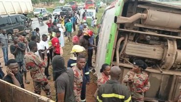 Bus Transporting SHS Students Crashes On Kasoa-Cape Coast Highway