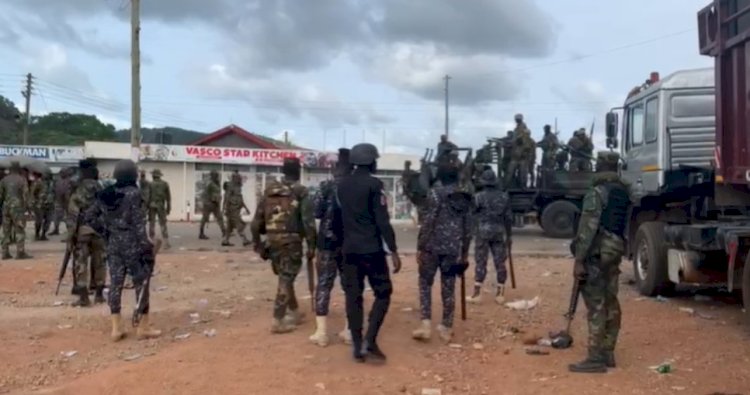 Anglogold Mine Incident: Soldiers Move To Restore Calm In Obuasi