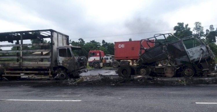 One Person Burnt To Death, Others Injured In Accident On The Accra-Kumasi Highway