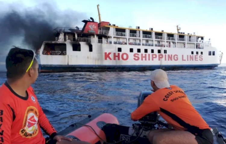 Philippines: Ferry With 120 People On Board Catches Fire At Sea